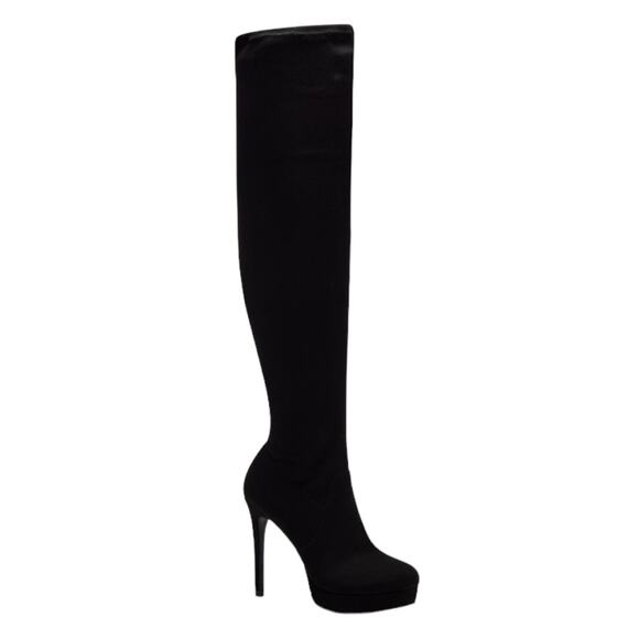 Thalia Sodi Women's Clarissa Over The Knee Boots Black Size 8 1/2 - Picture 1 of 4